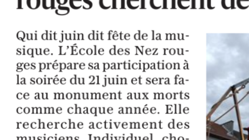 L’École des Nez Rouges cherche des musiciens