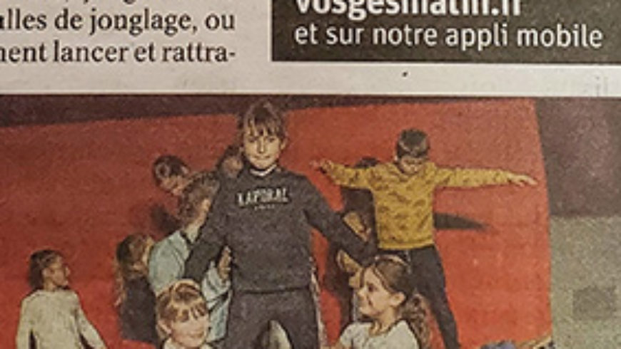 Stage cirque à l’accueil de loisirs d’Anould vacances de février 2023